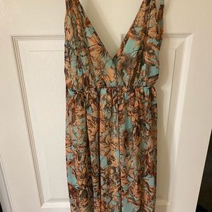 Buckle floral maxi